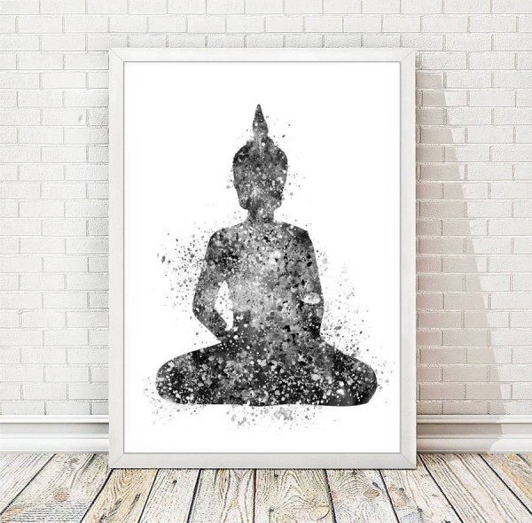 Картина Будда в интерьере