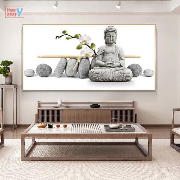 Картина Будда в интерьере