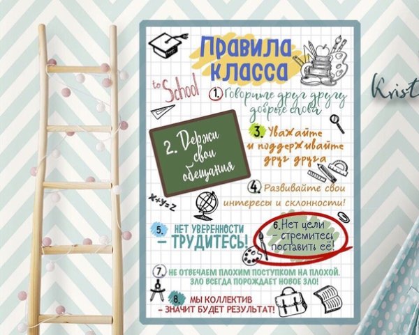 Правила нашего класса плакат