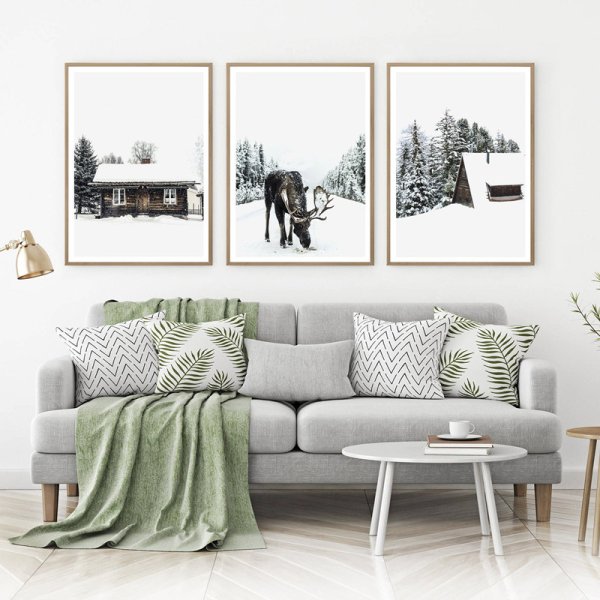 Скандинавские зимние постеры