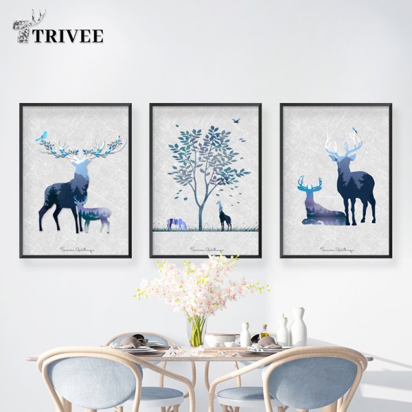 Новогодние постеры для интерьера