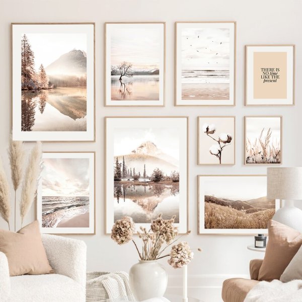 Живопись маслом на холсте в скандинавском стиле