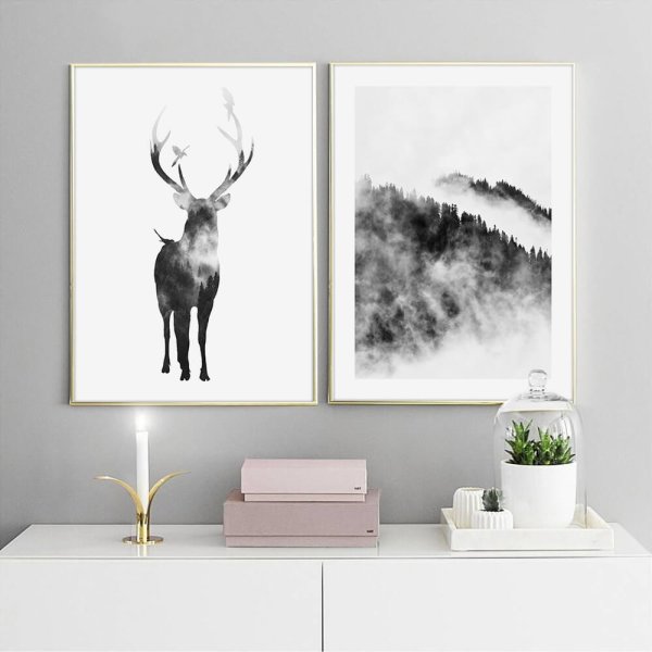 Постеры для интерьера олень