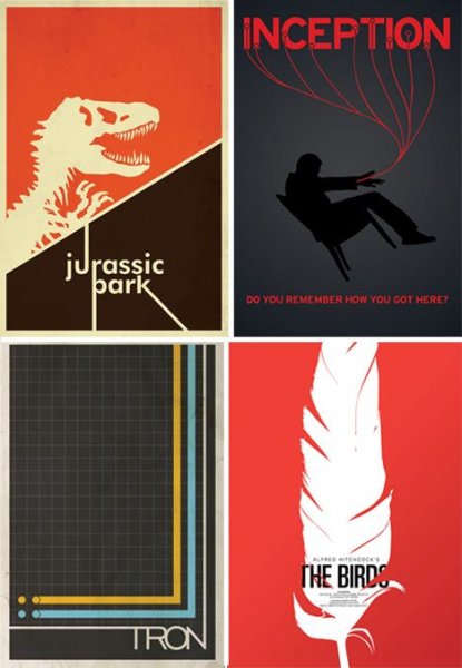 Постер крепкий орешек 1988 в стиле Минимализм