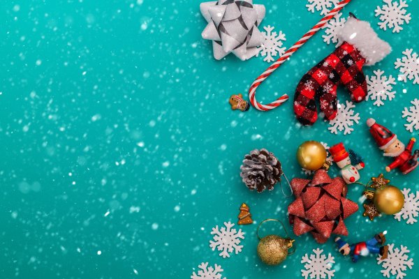 Новый год акварель