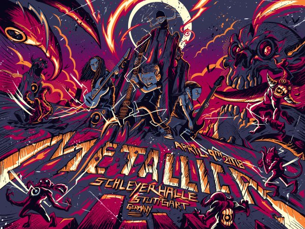 Постеры рок групп металика