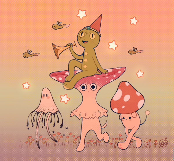 Эстетика в стиле инди КИД лягушки