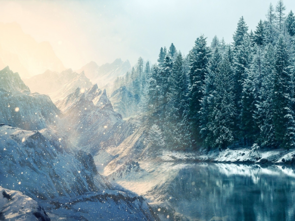 Зимний плакат