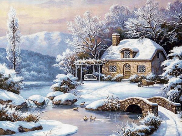 Зимний Скандинавский лес