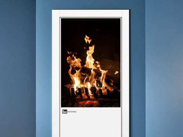 Огонь для камина плакат в хорошем качестве