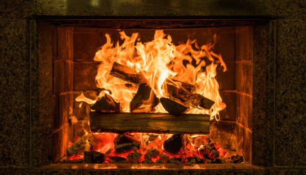 Фотообои камин