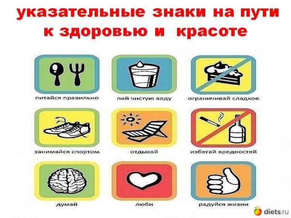 Табличка здоровый образ жизни