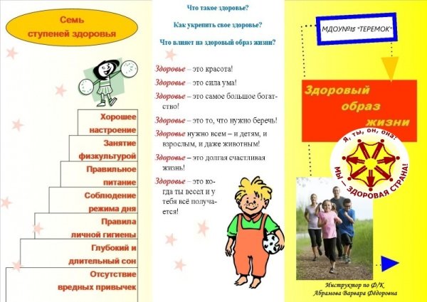 Ступени здорового образа жизни