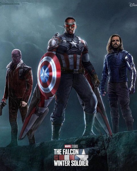 Сокол и зимний солдат сериал Постер