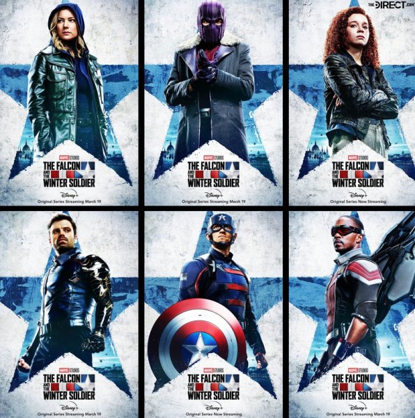 Сокол и зимний солдат Постер на русском