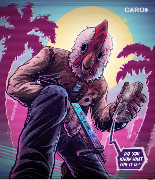 Мартин Браун Hotline Miami Art