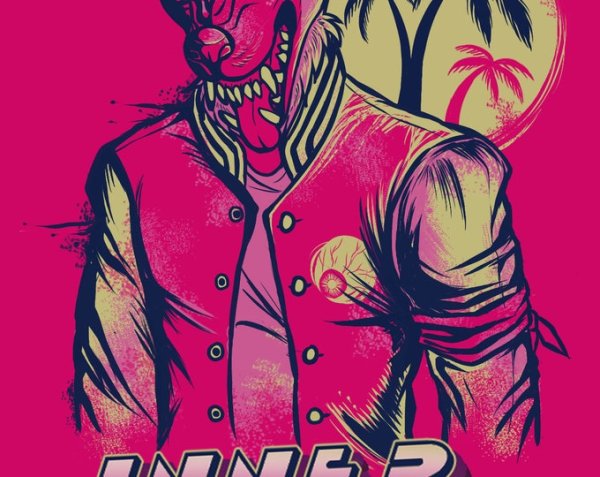 Байкер из Hotline Miami Постер