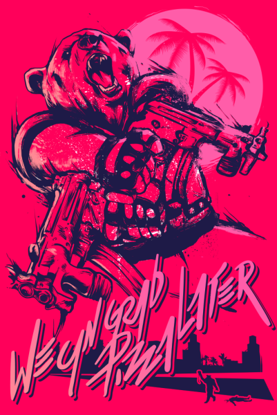 Хотлайн Майами Постер к игре