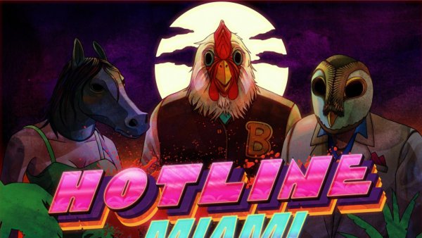 Хотлайн Майами Постер