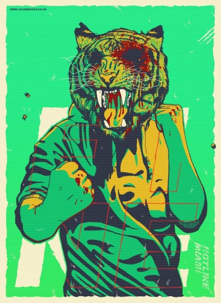 Плакат Хотлайн Майами