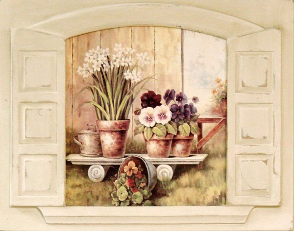 Декоративное панно в стиле Прованс