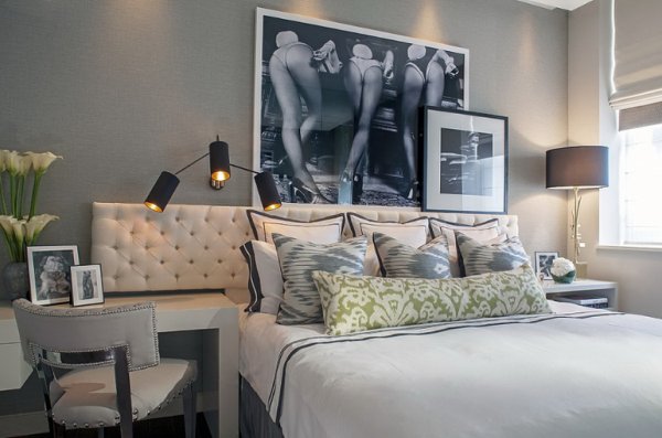 Постеры в интерьере спальни