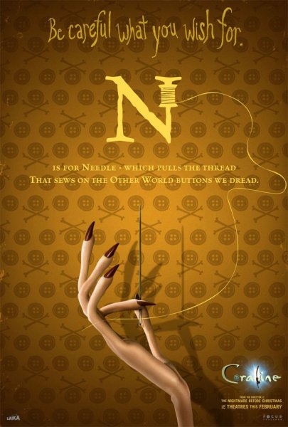 Coraline 2009 Постер