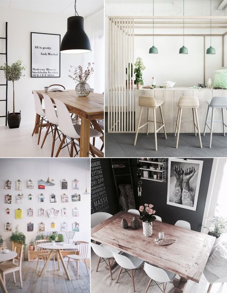 Яркая кухня в скандинавском стиле