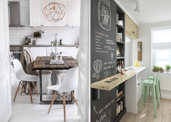 Постеры в интерьере кухни