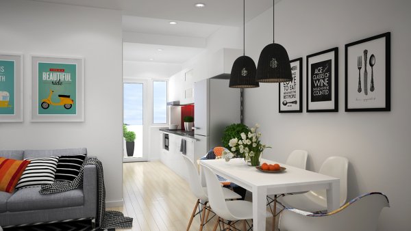 Обеденный стол Сканди лофт