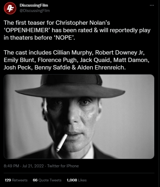 Оппенгеймер обложка