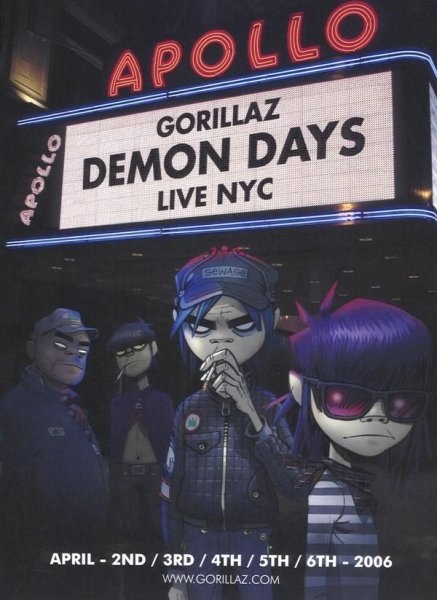 Группа Gorillaz Постер