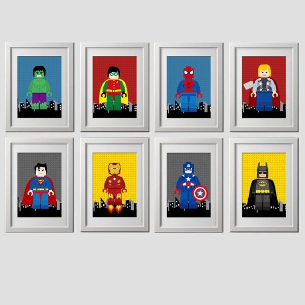 Постеры с стиле лего