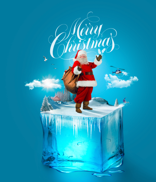 Меловая доска новый год