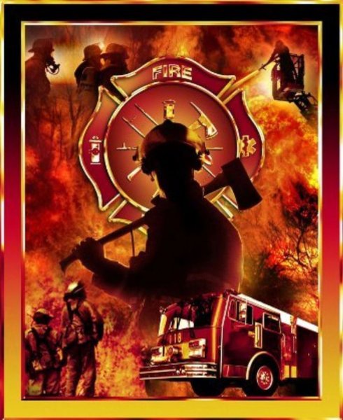 Картина в подарок пожарному