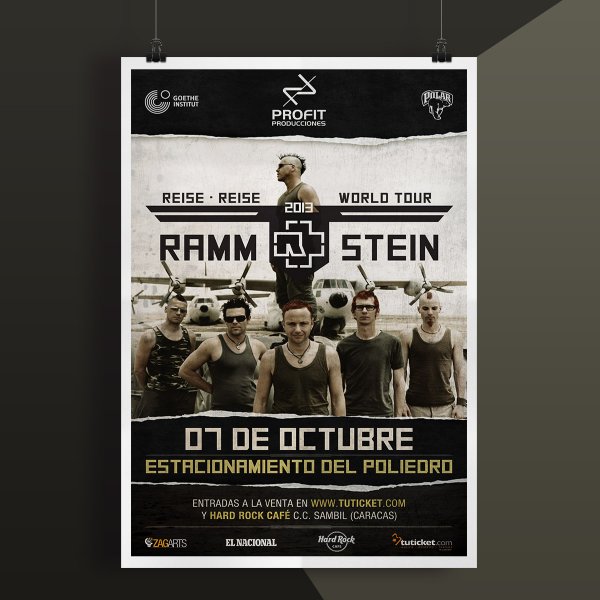 Rammstein плакат 2015