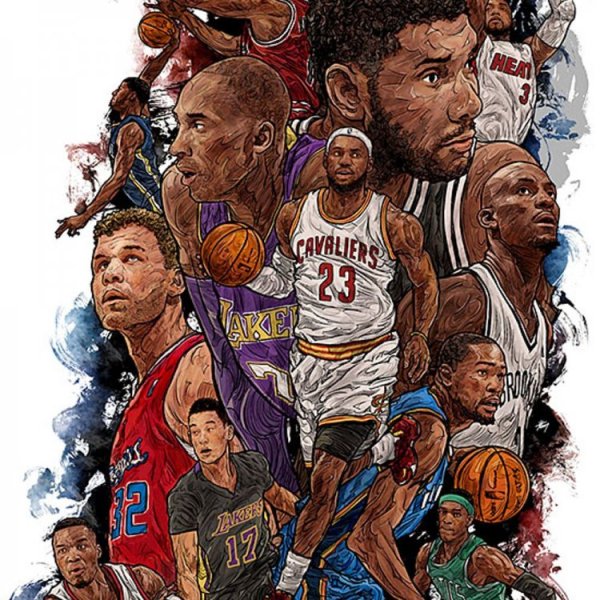 Арты с игроками НБА