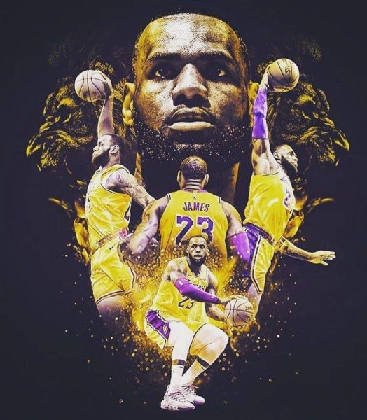 Леброн Джеймс Лос Анджелес Лейкерс арт