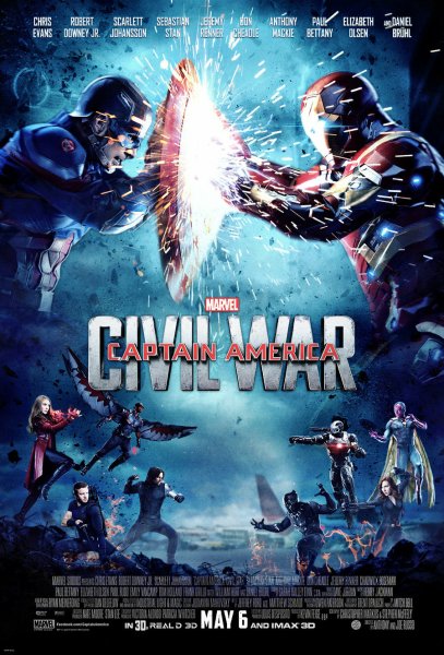 Civil War Marvel Постер