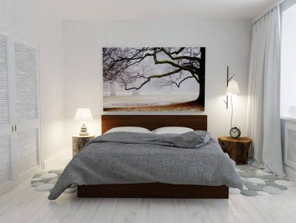 Постеры в интерьере спальни