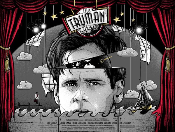 The Truman show, 1998 постеры