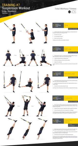 Упражнения с петлями TRX схемы