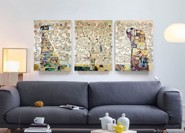 Густав климт дерево триптих