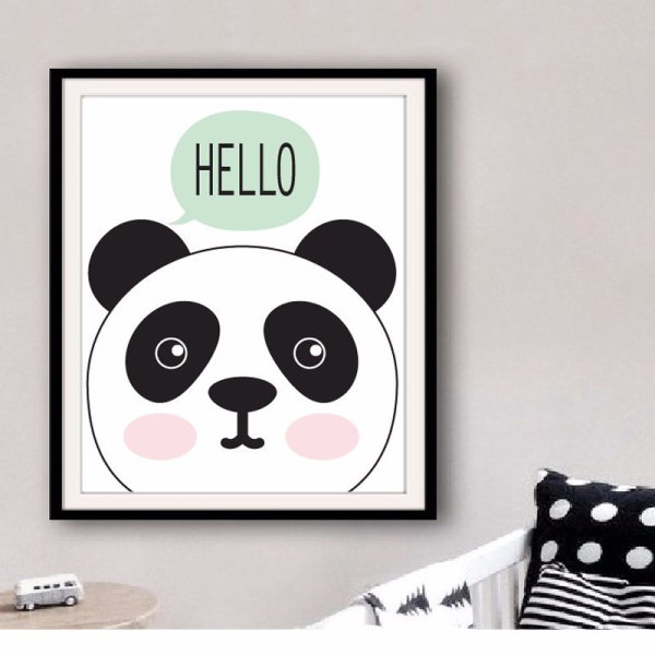 Панда плакат