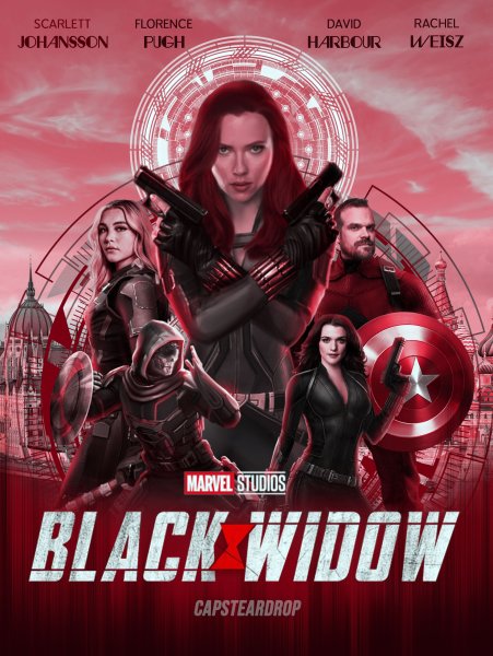 Black Widow 2021 Постер