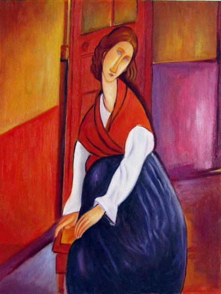 Модильяни девочка в голубом