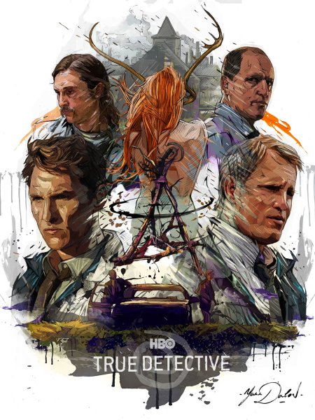 Настоящий детектив плакат