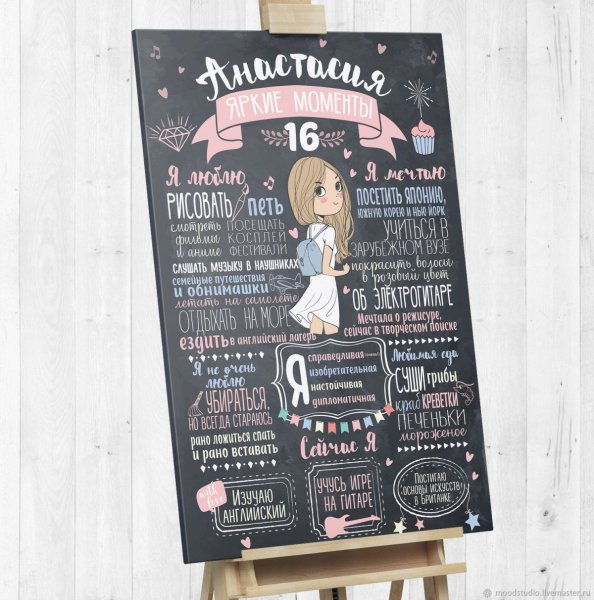 Постер достижений для взрослых