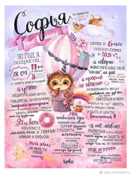 Постер достижений для взрослых