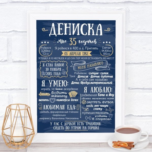 Постер достижений для взрослых